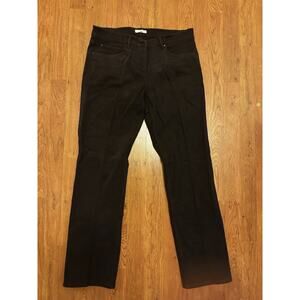 Eileen Fisher Women’s Black Mid Rise Full Length Straight Leg Pants Size Medium